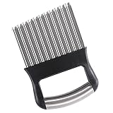 Toyvian Wellenmesser Kartoffelschneider mit Edelstahlklinge Robuster Crinkle Cutter für Gemüse und...