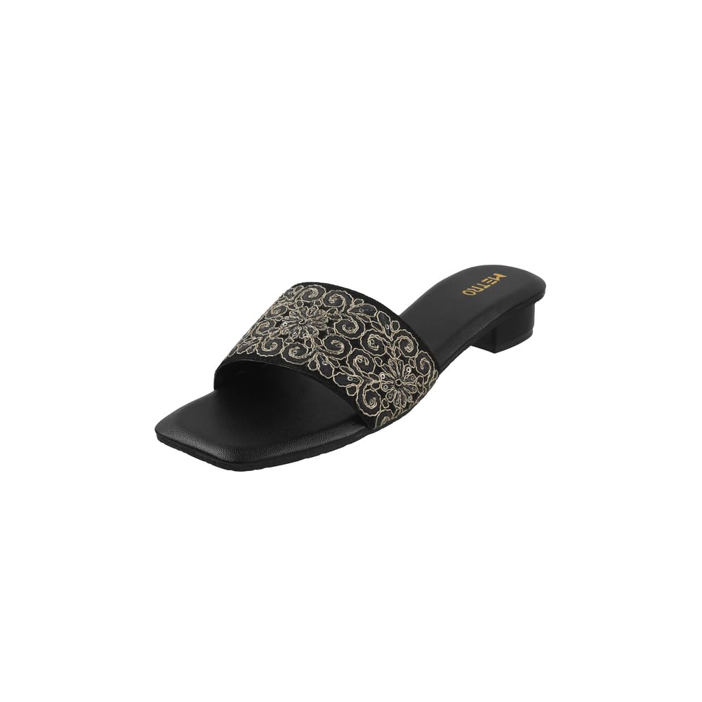 Metro Women’s Black Elegant Woven Heel Slides UK/6 EU/39 (35-1298) (B0DCG9FFGJ) Amazon Price History, Amazon Price Tracker