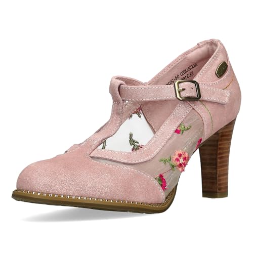 LAURA VITA Escarpins Femme Alcbaneo 04, Pointure:39 EU, La Couleur:Rose