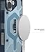URBAN ARMOR GEAR UAG Designed for iPhone 17 Case Pathfinder Clear + Wrist Lanyard Bundle - Compatible with MagSafe Military Grade Protective Cover, Blues