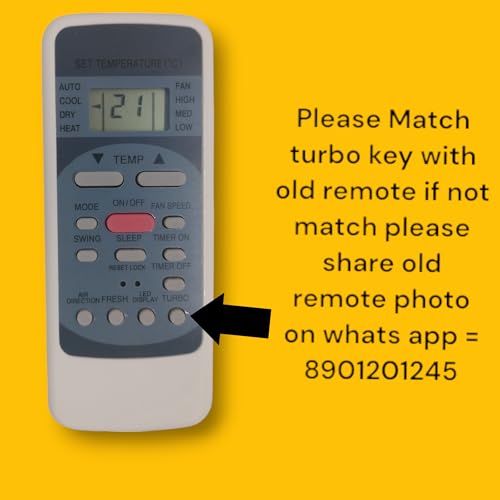 Image of AMAZOR Compatible with Carrier Ac Remote Original | Model 12 Type:R5114 /BGE | Suitable for 1 | 1.2 | 1.3 | 1.5 | 1.8 | 2 | 2.2 | 2.5 | 3 Ton Split and Window Air Conditioner | Match & Buy