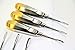 3mm + 4mm + 5mm German Dental Proximator Elevator Lot of 3 Gold Handle Periotome (Cynamed)
