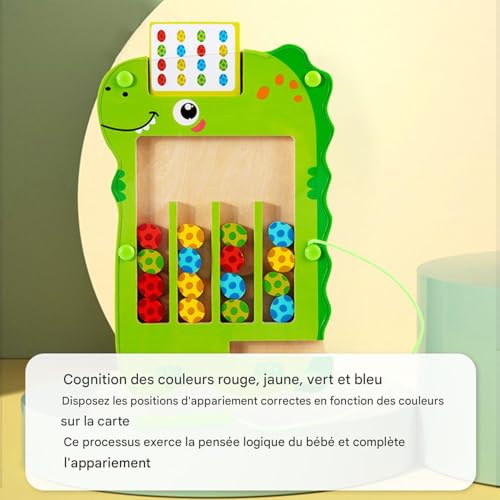 Labyrinthe magnétique en bois pour canaliser la concentration des enfants