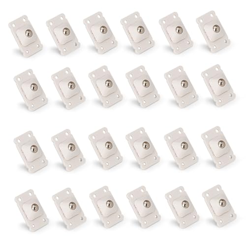 Mini roulettes autocollantes 2,5 cm ASTIMESA en acier inoxydable pour boîte lot de 24
