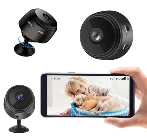 Kieoub Camera Espion,Mini Caméra de Surveillance Interieur/extérieur,1080P HD Caméra de Surveillance sans Fil,minicaméra cachée avec détection de Mouvement et Vision Nocturne