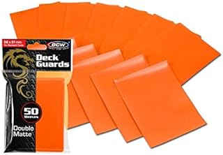 1500 Orange Double Matte Deck Guard Card Sleeves - Ultra Protectors - MTG - YU-GI-OH!