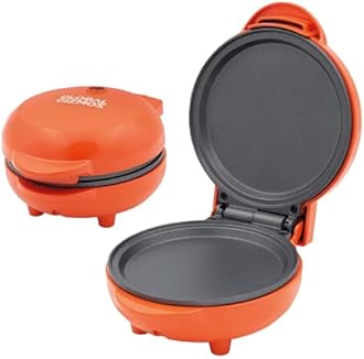 Global Gizmos Mini Pancake Maker - Non-Stick Easy to Clean - Perfect for Pancake Day - Built in Safety Features - Makes Pancakes, Crepes, Omelettes & More