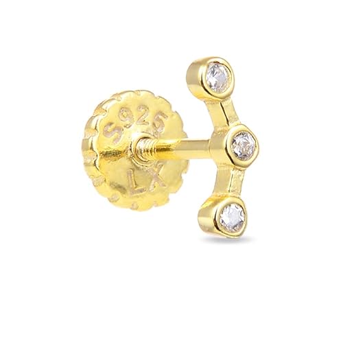 Pendientes Qant con baño de oro amarillo de 18 quilates - Luxenter Cover