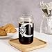 Coolife Initial Glass Cup, Monogrammed Gifts for Women, 16 oz Glass Cups w/Lids Straws, Iced Coffee Smoothie Beer Tumbler w/Straw Lid, Personalized Valentines, Birthday Gifts for Her Mom Friend Woman