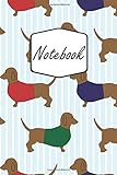 Notebook: Dog Dogs Dachshund | Notebook to Write In for Notes, To Do Lists, Notepad, Journal (6x9...