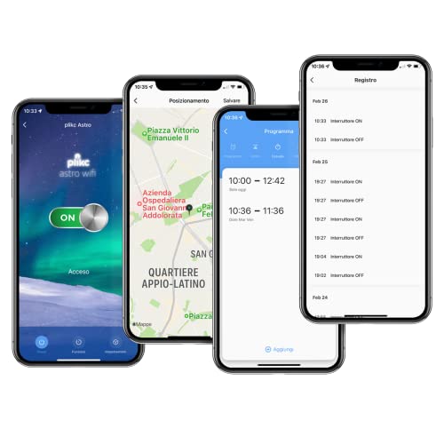 Astronomischer Zeitschalter - täglich/wöchentlich - Multifunktions-WiFi 48-230Vac - Plikc Aastro WiFi