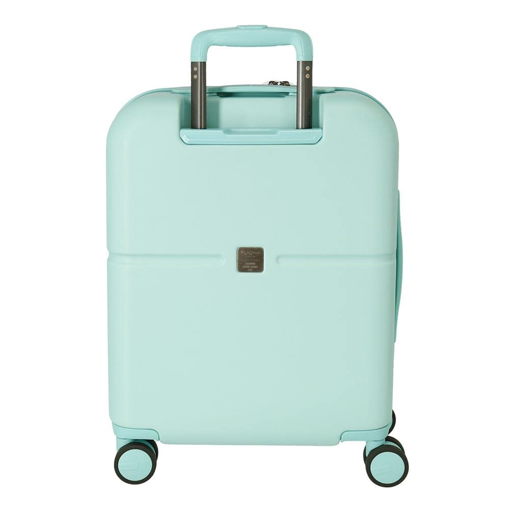 Pepe Jeans Chest Kabinenkoffer, blau, 40 x 55 x 20 cm, Harter ABS-Kunststoff, integrierter TSA-Verschluss, 37 l, 3,22 kg, 7 Doppelräder, Handgepäck