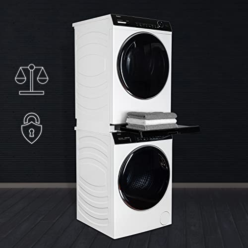 KIT DE SUPERPOSITION POUR LAVE LINGE ET SÈCHE LINGE HAIER AVEC ÉTAGÈRE - vue 7