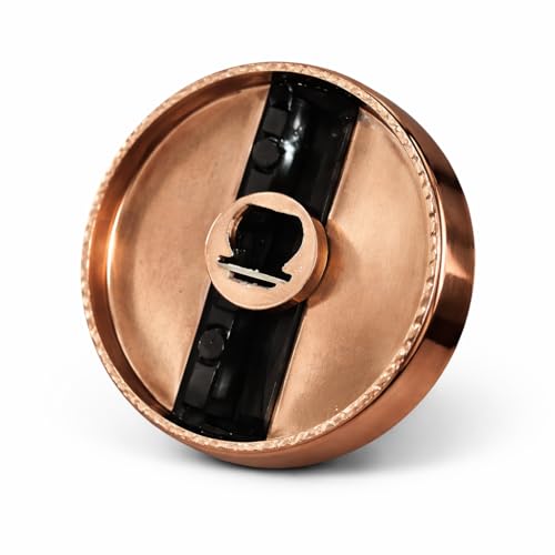 Image of Everflame Shine & Stylish Metallic Knob | Kitchen Gas Stove | LPG & PNG Gas | Compatible 8mm Spindle Gas | Kitchen Tool | Heavy-Duty Metal Knob (Rose Gold, Pack of 3 /)