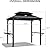 PURPLE LEAF 6' X 8' Hardtop Grill Gazebo for Patio Permanent Aluminum Barbeque Shelter Gazebo Canopy with Ceiling Hook and Shelves Double Tiered Grey Outdoor BBQ Gazebo