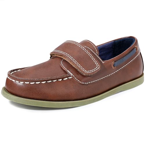 Image of Boys Dress Shoes Casual Loafers Little Kid /Big Kid Slip Boat Shoes