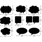 Photo Booth Props Kit,Writable Black Paper Card Board Photographing Props for Wedding Birthday Prom Party Favor(10pcs with Different Shapes) - Image 2