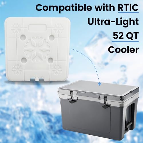 52 QT Ice Pack Cooler Divider, Compatible with RTIC 52QT Ultra Light Cooler, Freezable Cooler Divider, Cooler Accessories - Thumbnail 5