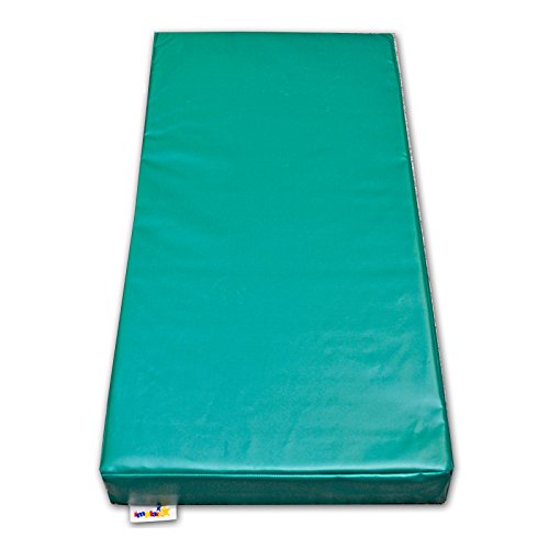 Implay® Soft Play Gymnastic Landing Crash Mat - 610gsm PVC/High Density Foam - Green - 100cm x 50cm x 10cm