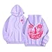 Pink Hoodie For Girls Meet Me At The Ocean Hoodies 2025 Cute Preepy Graphic Sweatshirts Kids Y2K Tops with Pockets Puff Sweatshirt Girl Boy PPP Pullover Top Fall Fashion Clothes