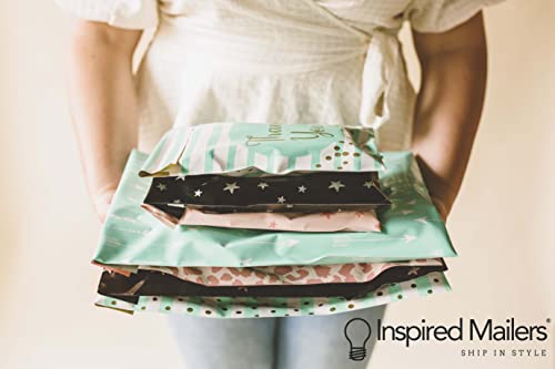 Image of Inspired Mailers - Poly Mailers 6x9-100 Pack - Silver Stars Deluxe - Packaging Bags for Shipping - Mailing Bags 6x9 - Small Poly Mailers - 6x9 Mailers - Package Envelopes