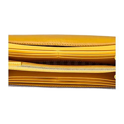 Fendi F Is Fendi Yellow Leather Vertigo Print Long Wallet 8M0251 #TOP3