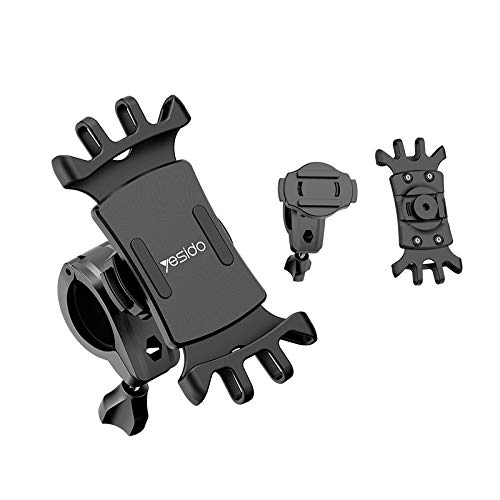 YU WELL Separable Base Cell Phone Mount 360 Angle Adjustable Motorcycle Bicycle Bike Phone Holder For Hiking