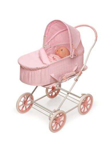 Badger Basket Toy Doll Just Like Mommy 3-In-1 Doll Pram Stroller And Carrier For 22 Inch Dolls - Pink/Gingham #TOP3