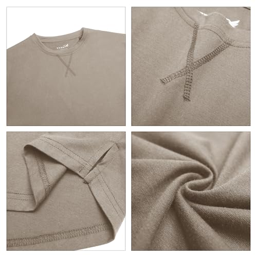Mens 3 Pack Cotton Plain T Shirts Crew Neck Long Sleeve Casual Tee Shirts Hipster Hip Hop Longline Droptail Shirt(BKDGKA XL)