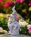 Acgarten Funny Garden Gnome Statue: Outdoor Figurine Lights for Yard Lawn Porch Balcony Patio Home Decor - Birthday Gardening Gifts for Women Mom Grandma