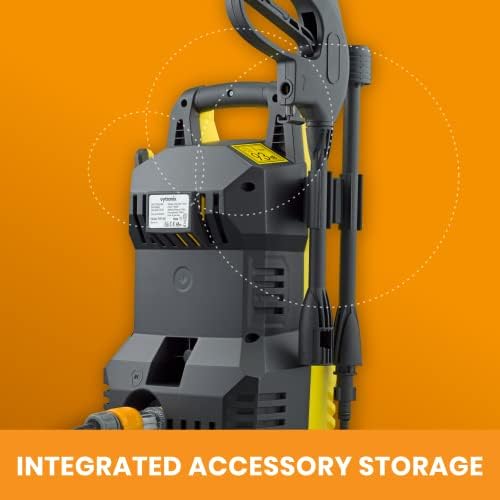VYTRONIX PW1500 Powerful Electric Pressure Washer 1400W | Jet Wash | High-Performance Power Cleaner for Car, Home, Patio and Garden Furniture | 105 Bar Water Jet