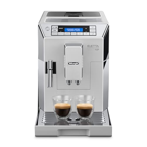 De'Longhi Eletta Cappuccino, Fully Automatic Bean to Cup Machine, Espresso, Coffee Maker, ECAM 45.760.W