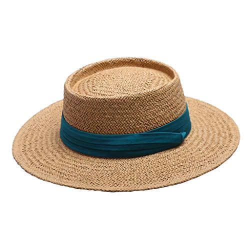 gazechimp 2PCS Chapéu De Panamá De Aba Larga Das Mulheres Chapéu De Panamá Praia Chapéu De Sol