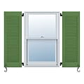 Atlantic Architectural All Louver, Louver Colonial Shutters (Per Pair), 13"W X 53"H, Pine