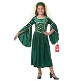 Fun Shack Disfraz Princesa Medieval Niña, Disfraces Reina Edad Media, Vestido Medieval Niñas, Disfraz Carnaval Niña - XL