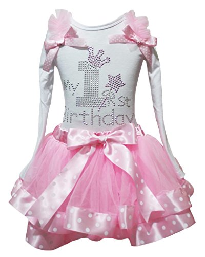Vestido blanco de primer cumpleaños para celebrar los momentos mágicos y dulces de tu bebé niña