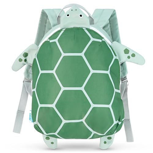 Juicy Bumbles Pequeña Mochila Infantil 2 Años a 5 Años - Mochila Guarderia Niño Mochila Bebe Guarderia - Mochila Preescolar Mochilas Infantiles Niño Tortuga