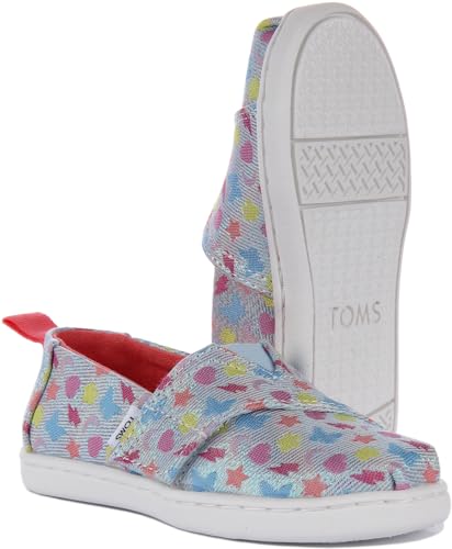 Image of TOMS Kids Tiny Alpargata Washed Dinos (Toddler /Little Kid)