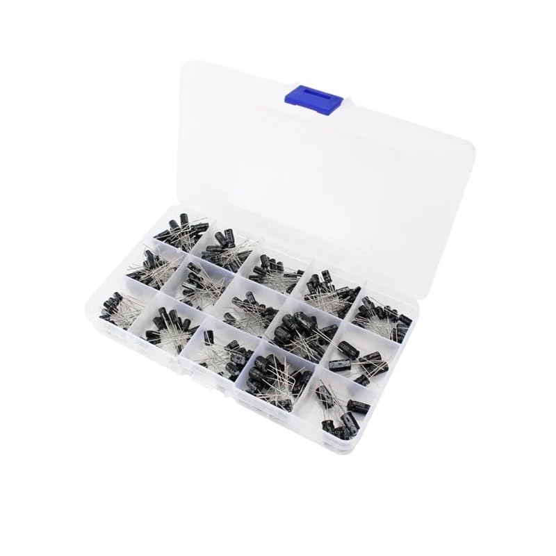 Condensateur électrolytique aluminium 0,1uF-330uF assortiment de 15 valeurs pour soudure