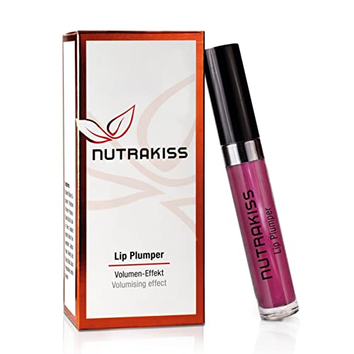 Nutrakiss Labial "Ciruela" - Refuerzo Labial Natural con Niacina (Vitamina B3) I Lápiz Labial Líquido I Lip Plumper I Gloss para Labios Llenos I Voluminizador Labios I Made in Germany I 5ml Cover