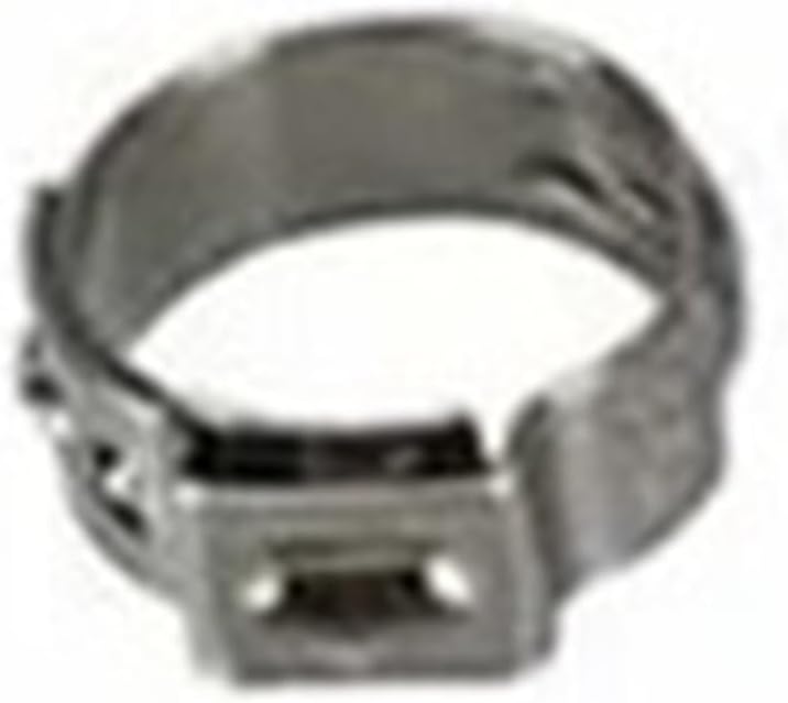 100pcs Single Ear Stepless Hose Clamps Assortment Rings Stainless Steel with Ear clamps plier for Auto/Home Appliance/Pipe