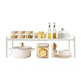 Montage facile : avec des instructions claires et des accessoires complets, l'insert d'étagère pour armoire peut être installé en quelques minutes – aucun outil nécessaire Le réglage en continu de la hauteur (22 x 18 cm) divise précisément les armoires, que ce soit comme étagère télescopique dans la salle de bain pour les articles d'hygiène ou au bureau pour les dossiers. La couleur blanche et la forme rectangulaire s'adaptent à tous les styles, du minimaliste au industriel.