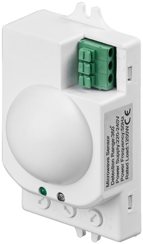 Preisvergleich Produktbild 5er Set Bewegungsmelder mit Microwellensensor Hochpräziser Radar Bewegungsmelder, LED geignet