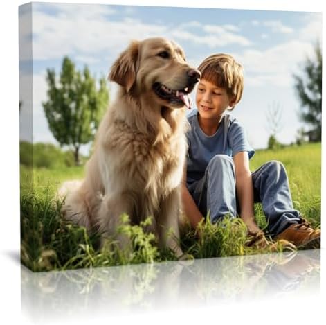 Create Personalized Wall Art with Your Photo on Canvas 10" X 8"- Custom Canvas Prints for Family - Personalized Canvas Pictures for Wall to Print Framed