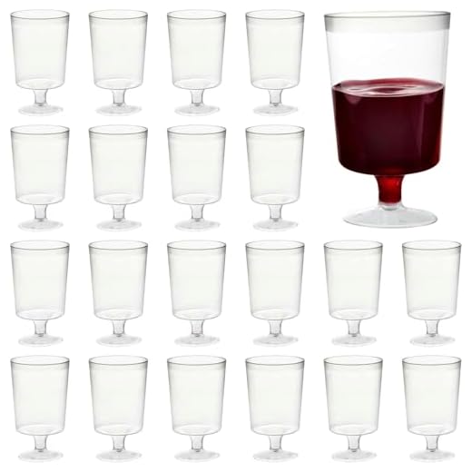 MATANA 50 Transparent Plast Vin Glasögon 180 ml - Elegant och Resistenta