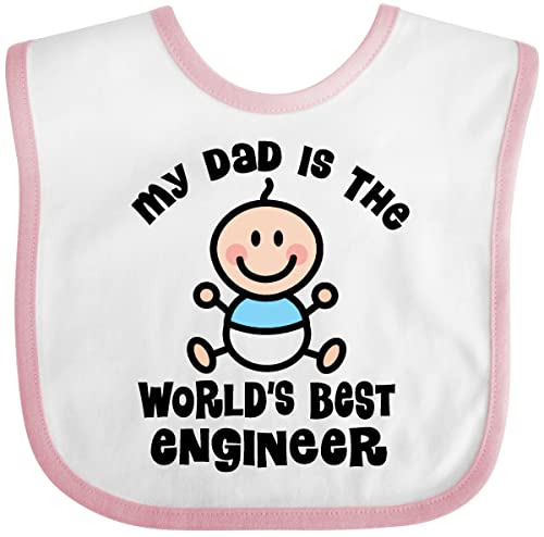 inktastic Worlds Best Engineer Dad Baby Bib