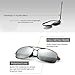 SUNGAIT Ultra Lightweight Rectangular Polarized Sunglasses Men UV400 Protection (Gunmetal Frame Silver Mirror Lens, 62) Metal Frame 2458QKSY