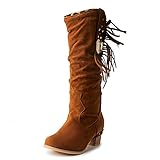 botas mujer 2019 argentina Fácil de poner y quitar: las botas de equitación retro del oeste se cierran al ponérselas.
