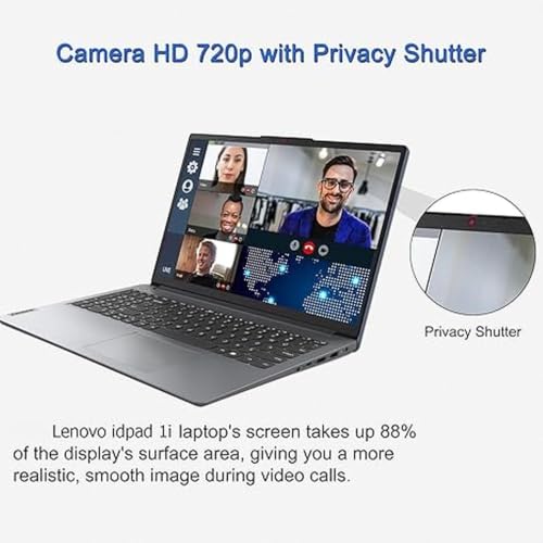 Image of Lenovo IdeaPad Business & Student Laptop Computer | 15.6 Inch FHD | Intel 12th Gen 10-Core i5 CPU | 16GB RAM, 512GB PCIe SSD | Intel Iris Xe Graphics | WiFi 6 | SD Card Reader | Copilot AI | Win 11