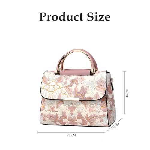 Image of SYGA Women's Cross Border Handbag With Flower Printed Small Square shoulder messenger bag